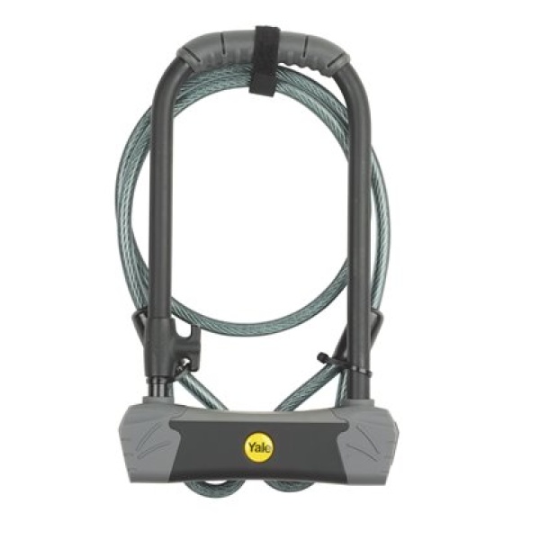 YALE U-cyklozámek MAX Security s lankem YUL3C/14/230/1